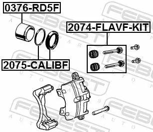 FEBEST Guide Bolt, brake caliper (2074-FLAVF-KIT)