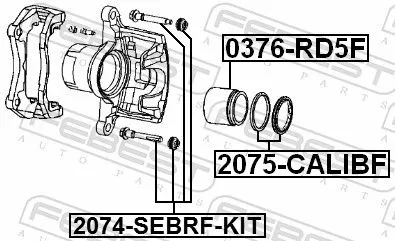 FEBEST Guide Bolt, brake caliper (2074-SEBRF-KIT)