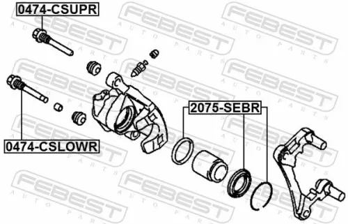 FEBEST Repair Kit, brake caliper (2075-SEBR)