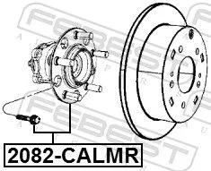 FEBEST Wheel Hub (2082-CALMR)