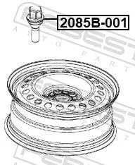 FEBEST Wheel Stud (2085B-001)