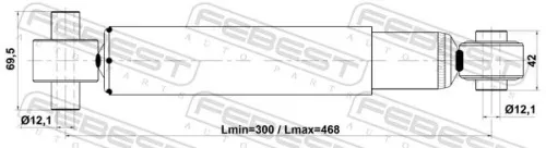 FEBEST Shock Absorber (21110-011R)