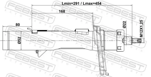 FEBEST Shock Absorber (21110-012FR)
