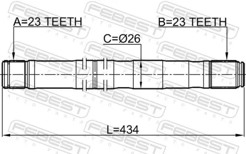 FEBEST Drive Shaft (2112-CMAXLH)