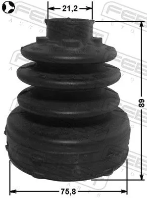 FEBEST Bellow, drive shaft (2115-CB1T)