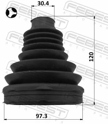 FEBEST Bellow, drive shaft (2115-TT9DT)