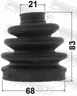 FEBEST Bellow, drive shaft (2117-CBK)