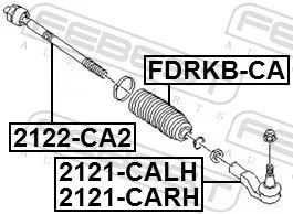 FEBEST Tie Rod End (2121-CALH)