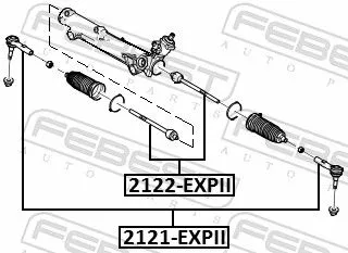 FEBEST Tie Rod End (2121-EXPII)