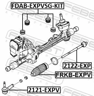 FEBEST Inner Tie Rod (2122-EXP)
