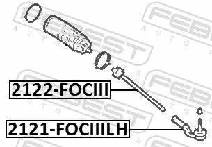 FEBEST Inner Tie Rod (2122-FOCIII)