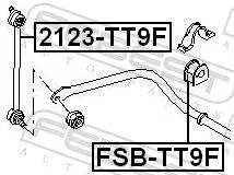 FEBEST Link/Coupling Rod, stabiliser bar (2123-TT9F)