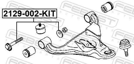 FEBEST Camber Correction Screw (2129-002-KIT)