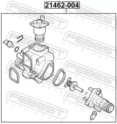 FEBEST Thermostat, coolant (21462-004)
