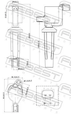 FEBEST Ignition Coil (21640-001)