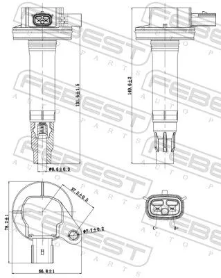 FEBEST Ignition Coil (21640-004)