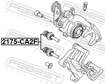 FEBEST Repair Kit, brake caliper (2175-CA2F)