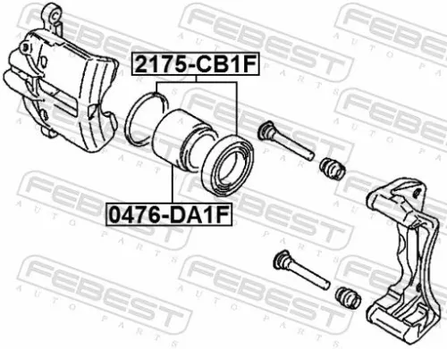 FEBEST Repair Kit, brake caliper (2175-CB1F)