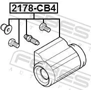 FEBEST Wheel Brake Cylinder (2178-CB4)