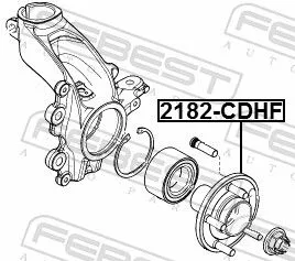 FEBEST Wheel Hub (2182-CDHF)