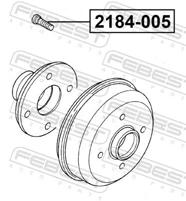 FEBEST Wheel Stud (2184-005)