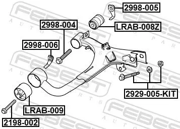 FEBEST Bolt, control arm (2198-002)