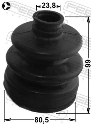 FEBEST Bellow, drive shaft (2215-CLART)