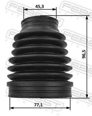 FEBEST Bellow Kit, drive shaft (2215P-K520)