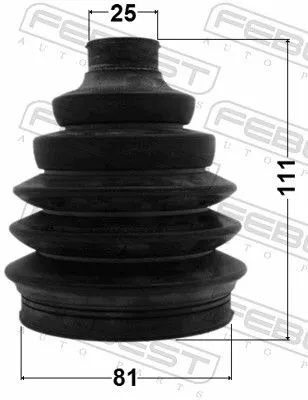 FEBEST Bellow Kit, drive shaft (2217P-SPOR)
