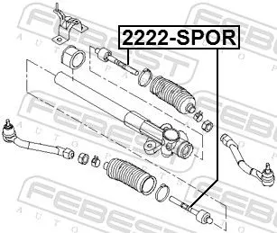 FEBEST Inner Tie Rod (2222-SPOR)
