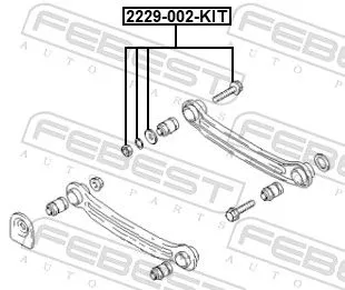 FEBEST Camber Correction Screw Set (2229-002-KIT)