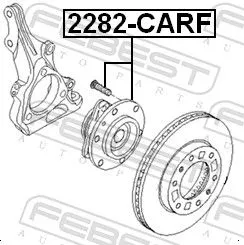 FEBEST Wheel Hub (2282-CARF)