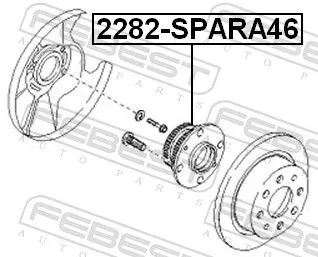 FEBEST Wheel Hub (2282-SPARA46)