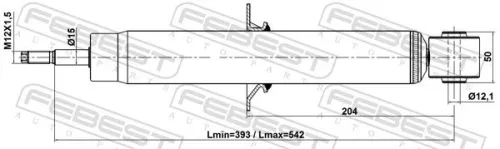 FEBEST Shock Absorber (23110-006R)