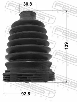 FEBEST Bellow Kit, drive shaft (2315-T5ATT)