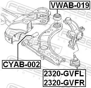 FEBEST Ball Joint (2320-GVFL)