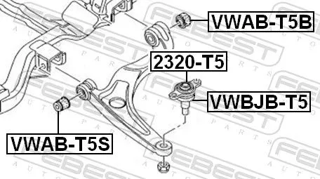 FEBEST Ball Joint (2320-T5)