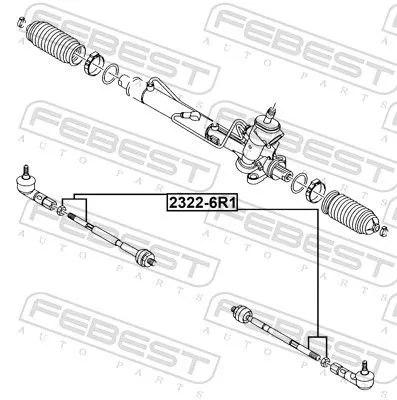 FEBEST Inner Tie Rod (2322-6R1)