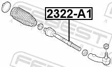 FEBEST Inner Tie Rod (2322-A1)