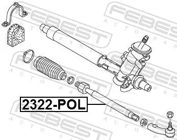 FEBEST Inner Tie Rod (2322-POL)