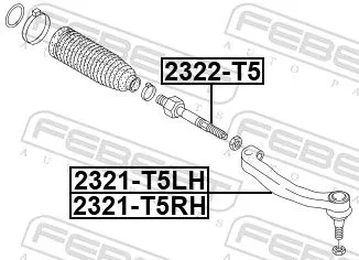FEBEST Inner Tie Rod (2322-T5)