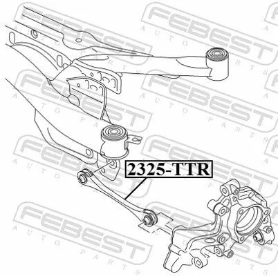 FEBEST Control/Trailing Arm, wheel suspension (2325-TTR)