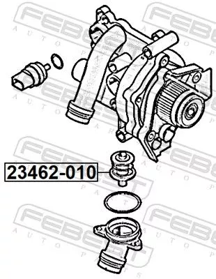 FEBEST Thermostat, coolant (23462-010)