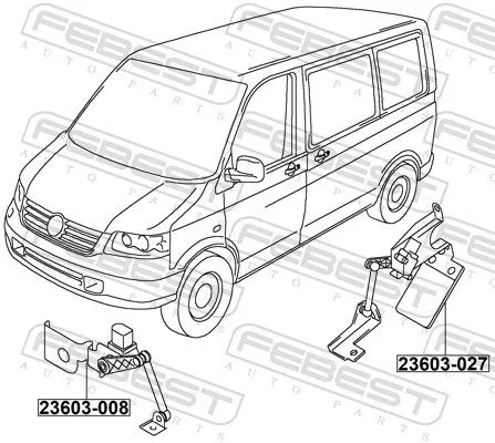 FEBEST Sensor, headlight levelling (23603-008)