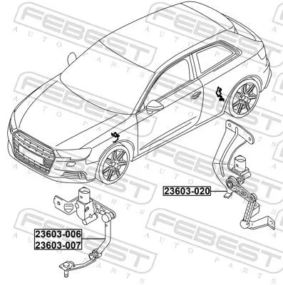 FEBEST Sensor, headlight levelling (23603-020)
