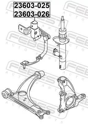 FEBEST Sensor, headlight levelling (23603-026)