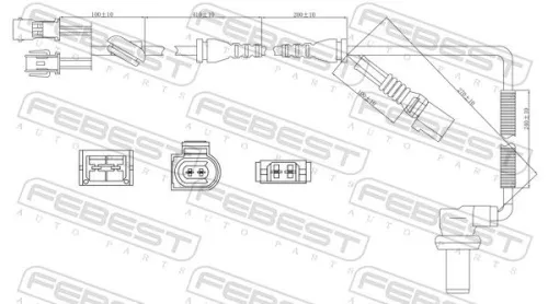 FEBEST Sensor, wheel speed (23606-010)