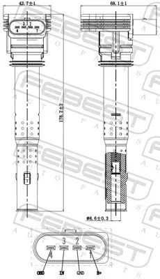 FEBEST Ignition Coil (23640-001)