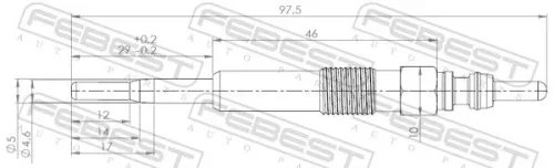 FEBEST Glow Plug (23642-003)