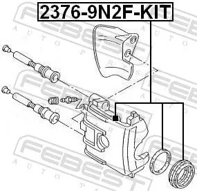 FEBEST Repair Kit, brake caliper (2376-9N2F-KIT)